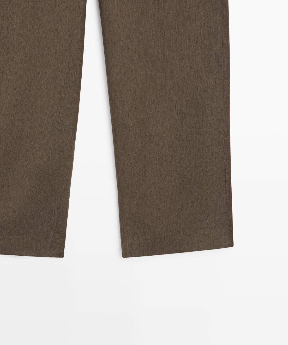 마시모두띠(MASSIMO DUTTI) 엘라스틱 웨이스트밴드 디테일 플루이드 팬츠