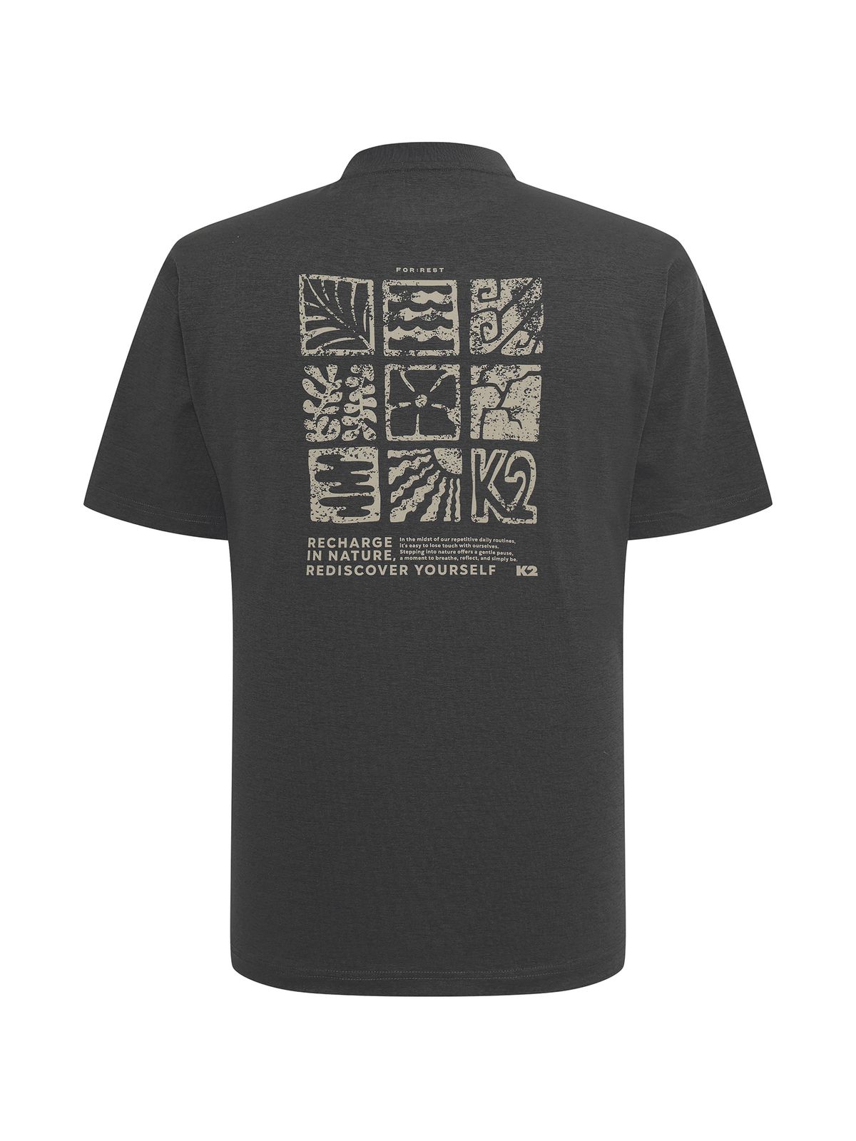 케이투(K2) FOR:REST 네이처(NATURE) 그래픽 티셔츠 (공용)_URBAN CHARCOAL