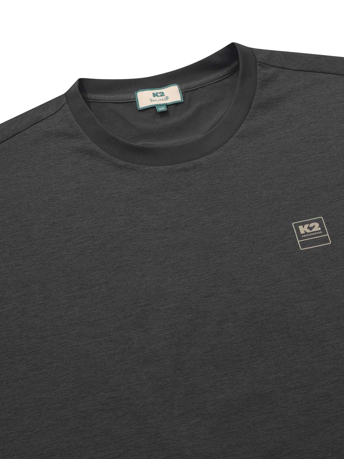 케이투(K2) FOR:REST 네이처(NATURE) 그래픽 티셔츠 (공용)_URBAN CHARCOAL