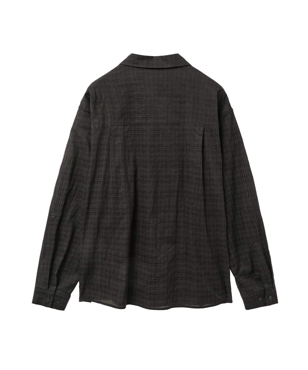 미세키서울 맨(MISEKISEOUL MEN) Rolled up check shirt BLACK