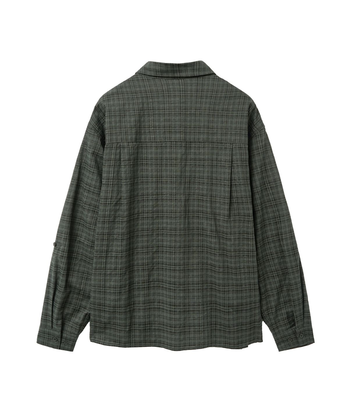 미세키서울 맨(MISEKISEOUL MEN) Rolled up check shirt KHAKI