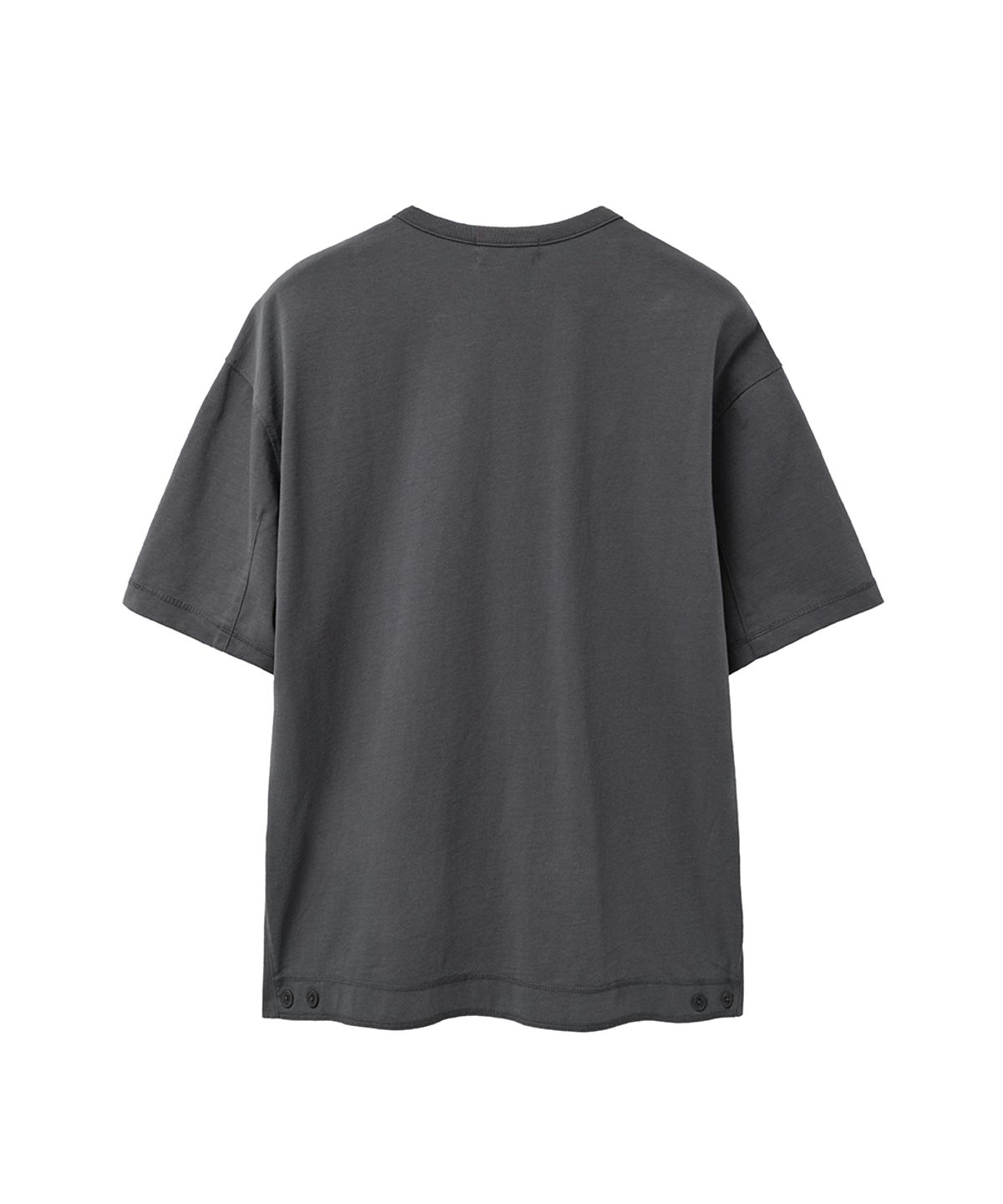 미세키서울 맨(MISEKISEOUL MEN) Diagonal henley neck short sleeve CHARCOAL
