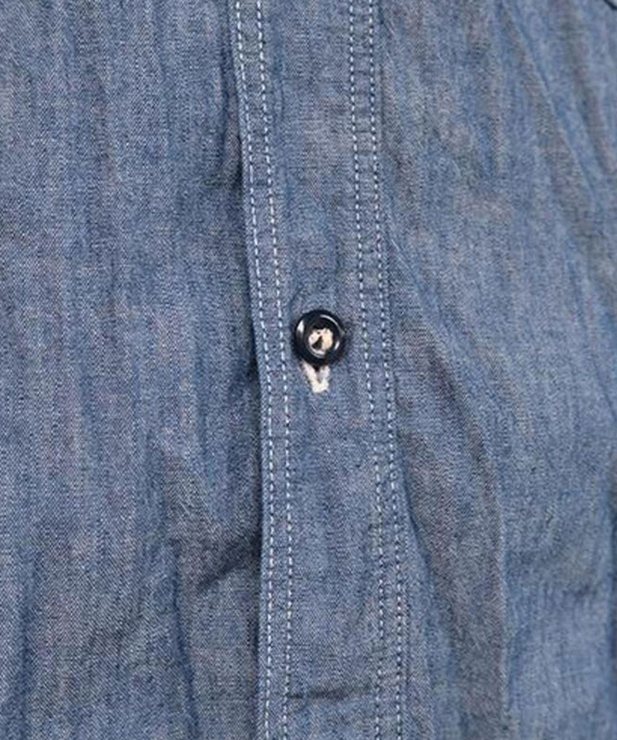 오어슬로우(ORSLOW) RELAX FIT CHAMBRAY WORK SHIRT - BLUE