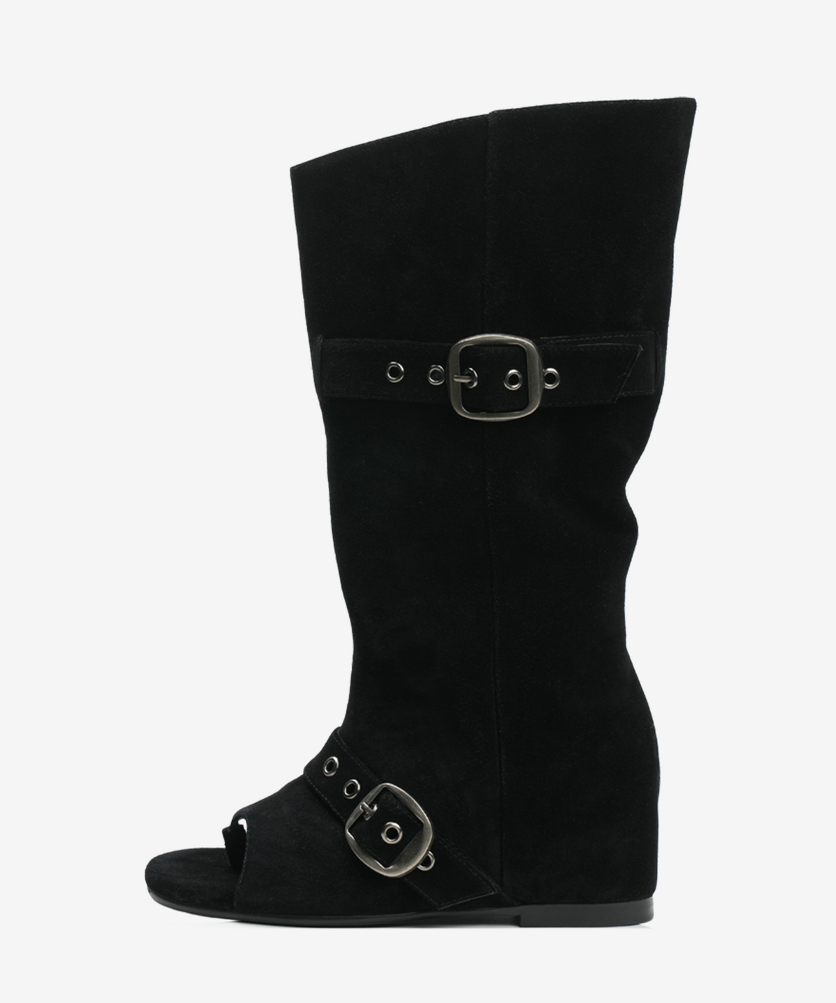 이크닉(IHCNIK) 102 soft-modular wedge boots / black