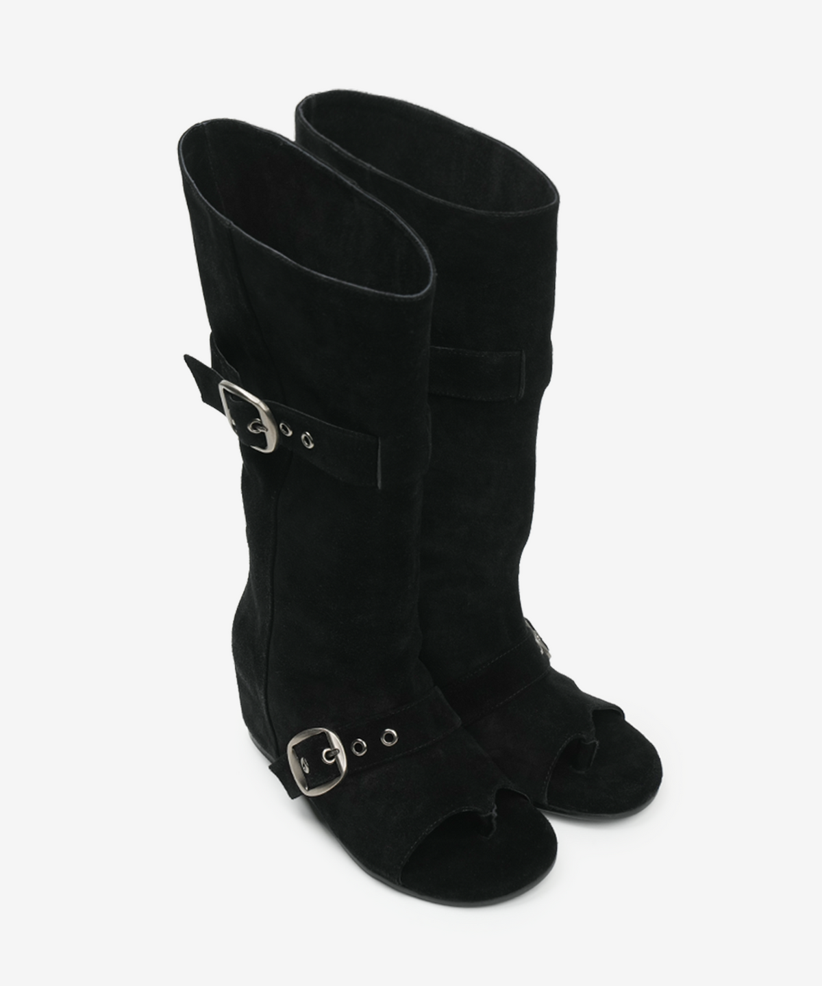 이크닉(IHCNIK) 102 soft-modular wedge boots / black