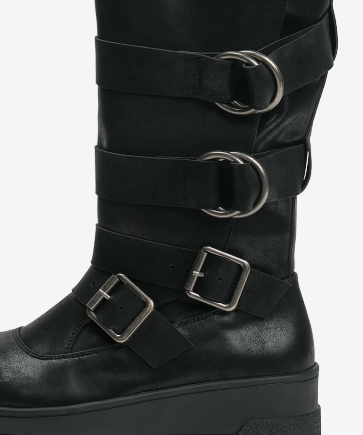 이크닉(IHCNIK) 103 matte buckle strap boots
