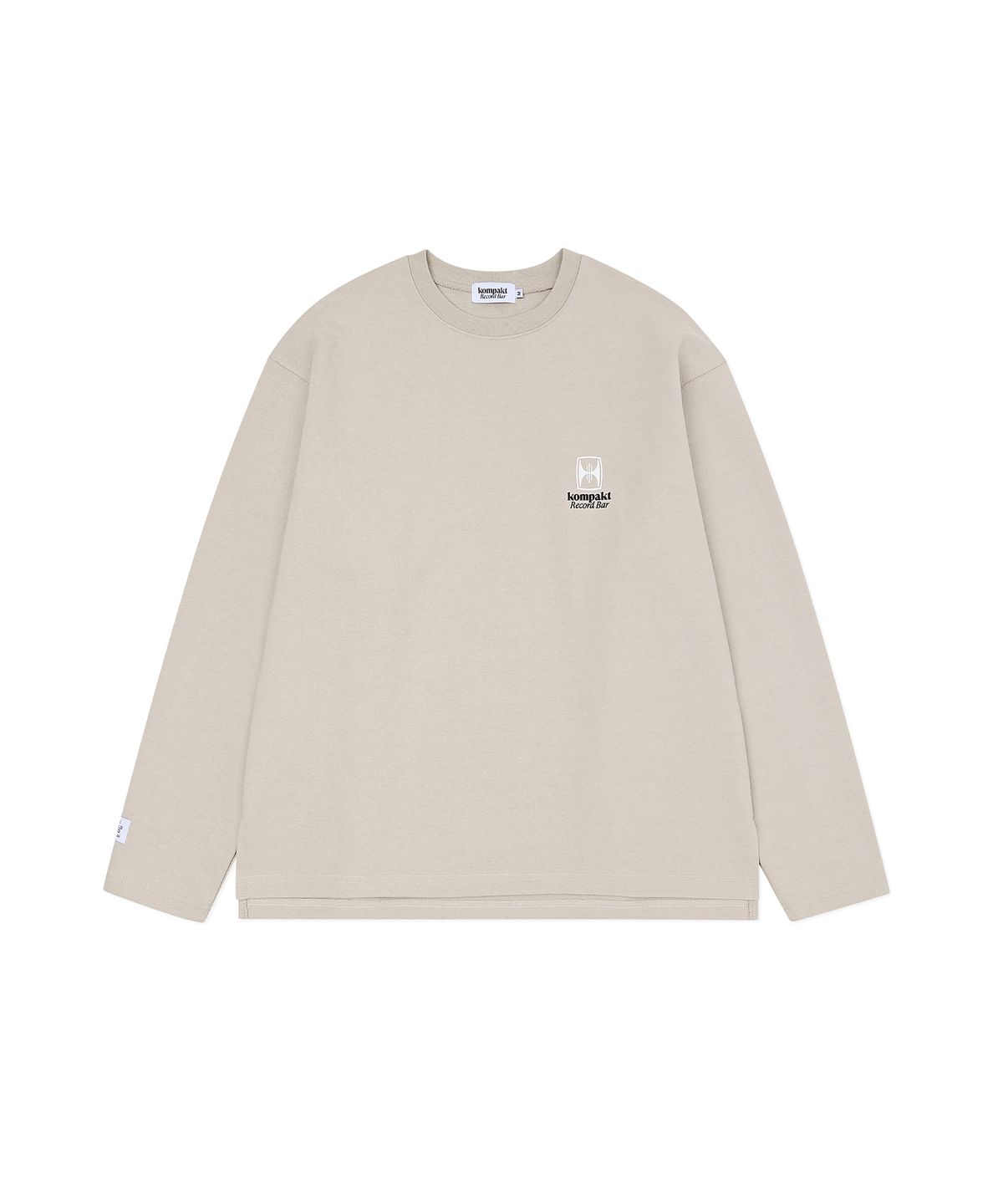 콤팩트 레코드 바(KOMPAKT RECORD BAR) Basic Logo Long Sleeve Sweat - Oatmeal
