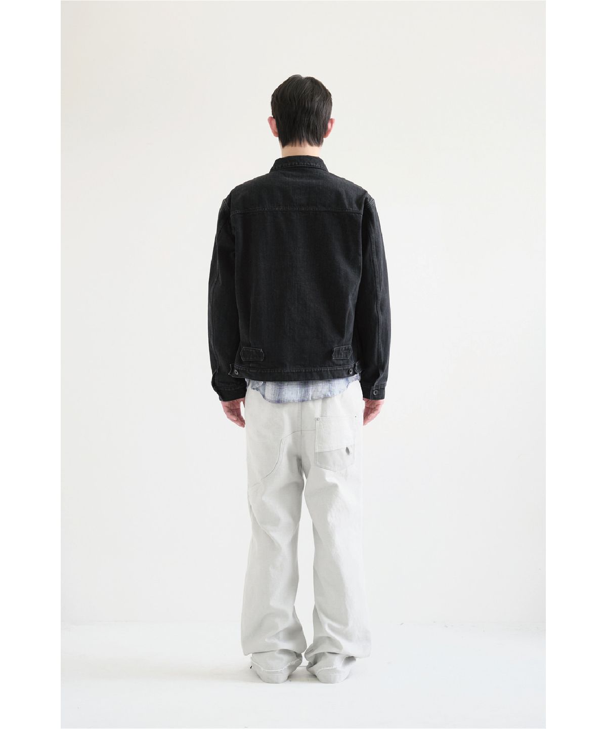 해칭룸(HATCHINGROOM) Trucker Jacket Jet Black