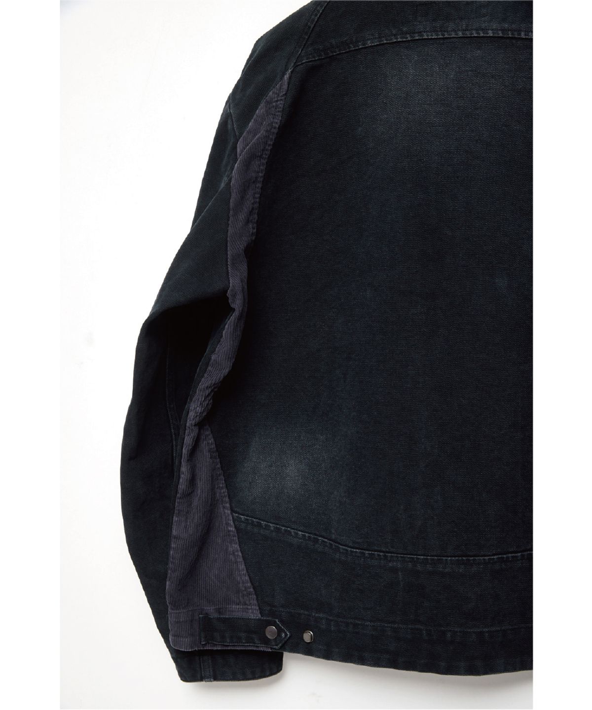 해칭룸(HATCHINGROOM) Canvas Work Jacket Faded Black