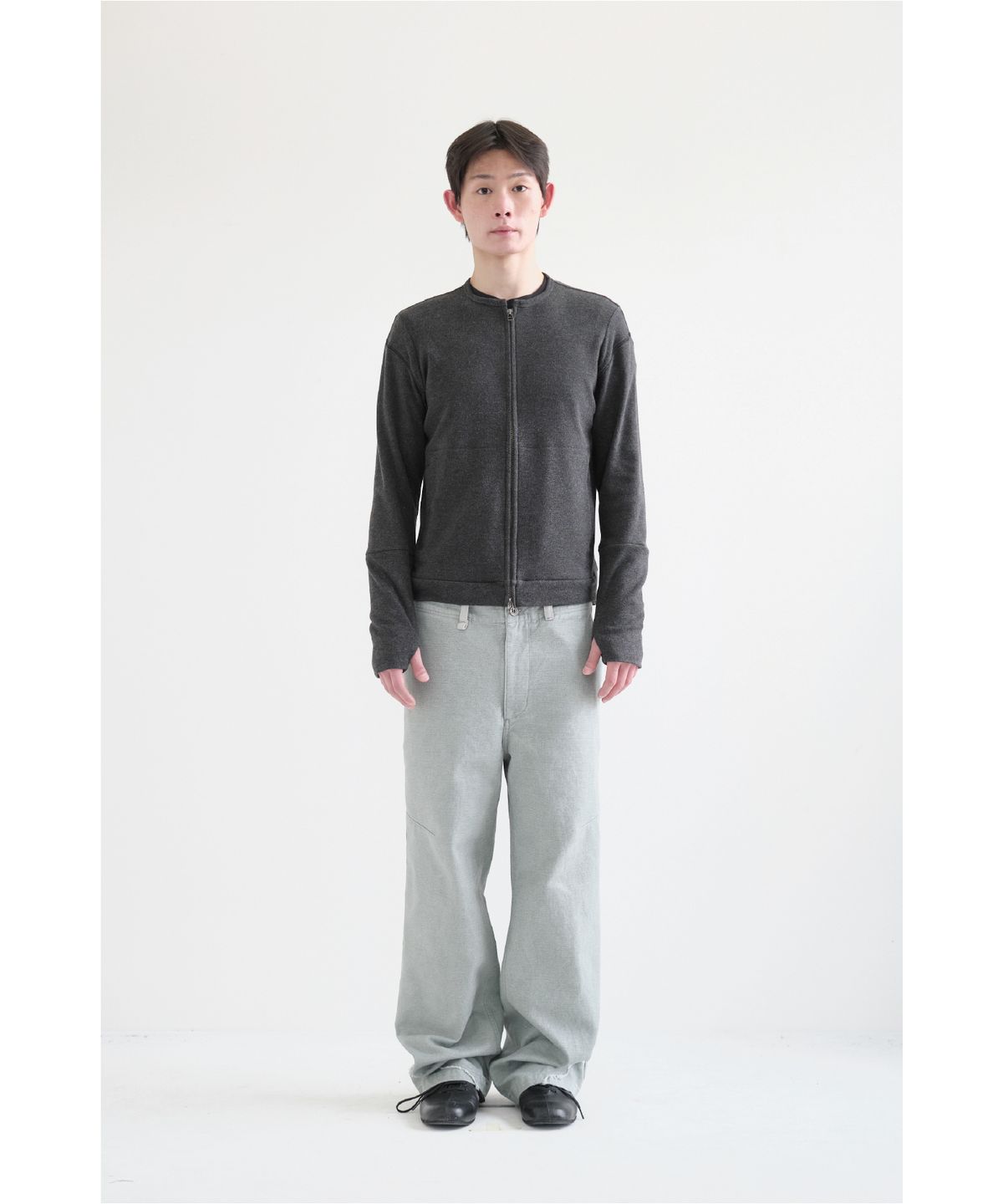 해칭룸(HATCHINGROOM) Layer Cardigan V2 Charcoal