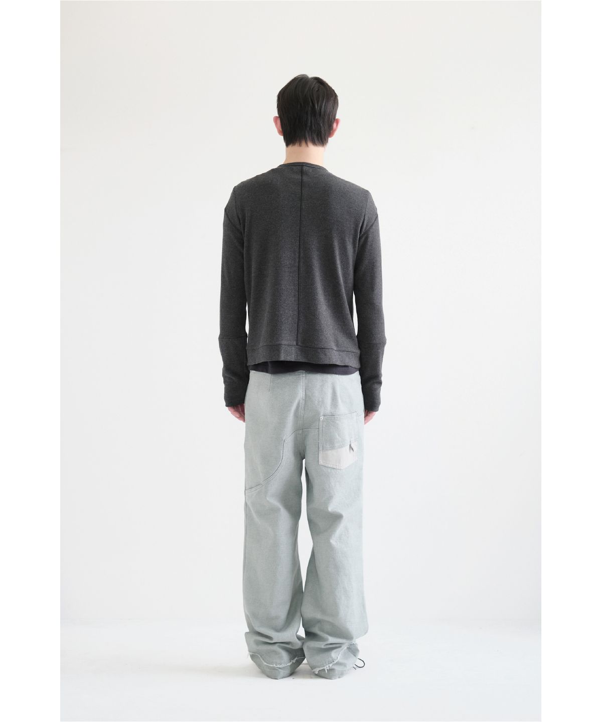 해칭룸(HATCHINGROOM) Layer Cardigan V2 Charcoal