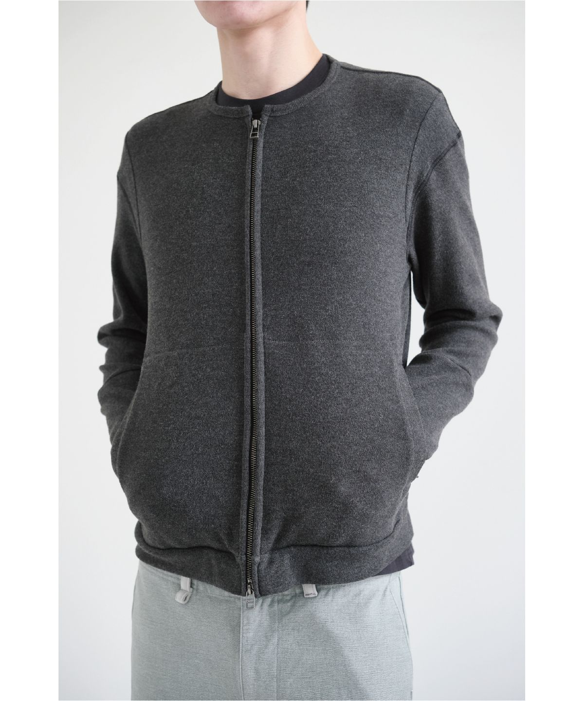 해칭룸(HATCHINGROOM) Layer Cardigan V2 Charcoal