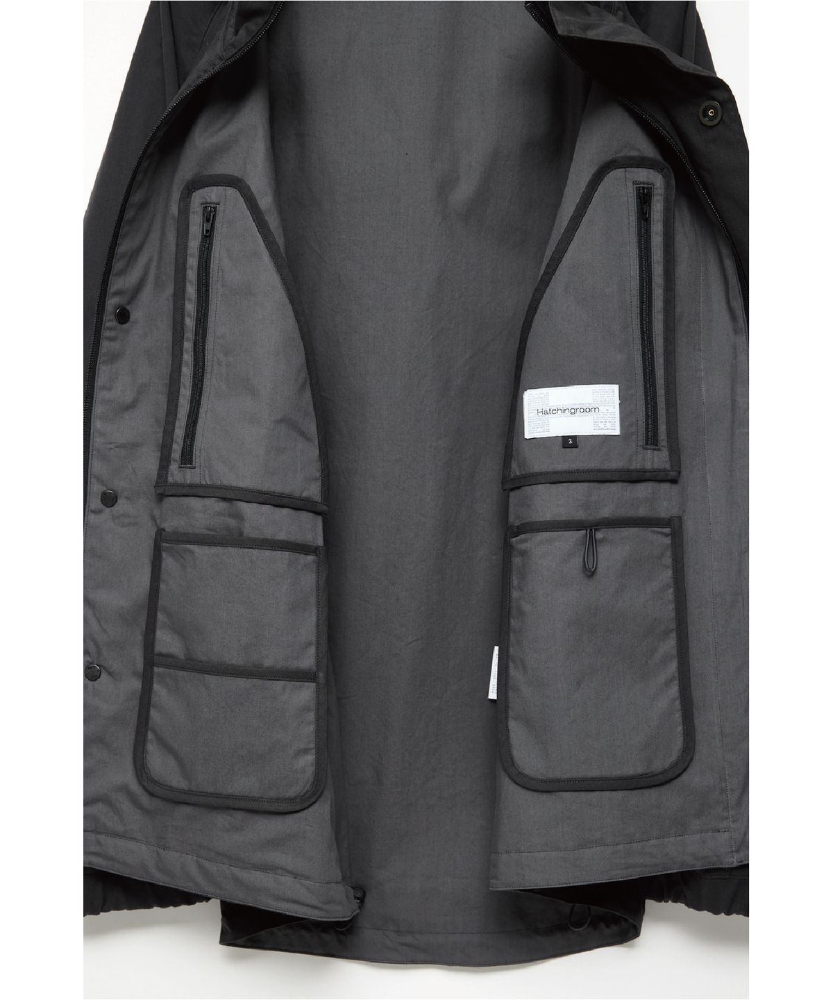 해칭룸(HATCHINGROOM) Shell Parka Charcoal