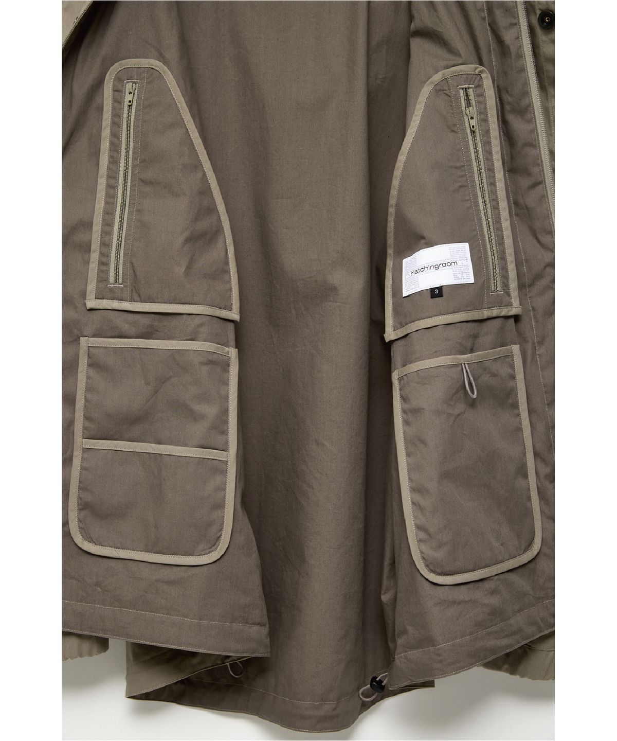 해칭룸(HATCHINGROOM) Shell Parka Dark Beige