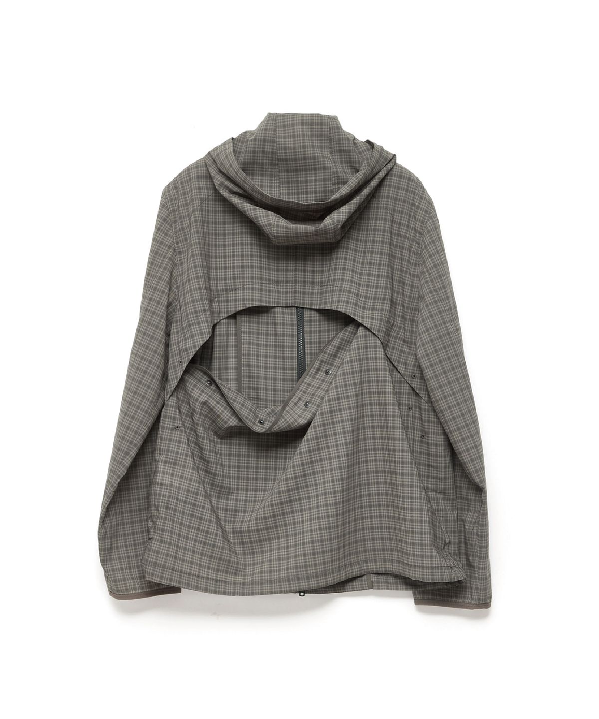 해칭룸(HATCHINGROOM) Vented WIndbreaker Wool Check Olive