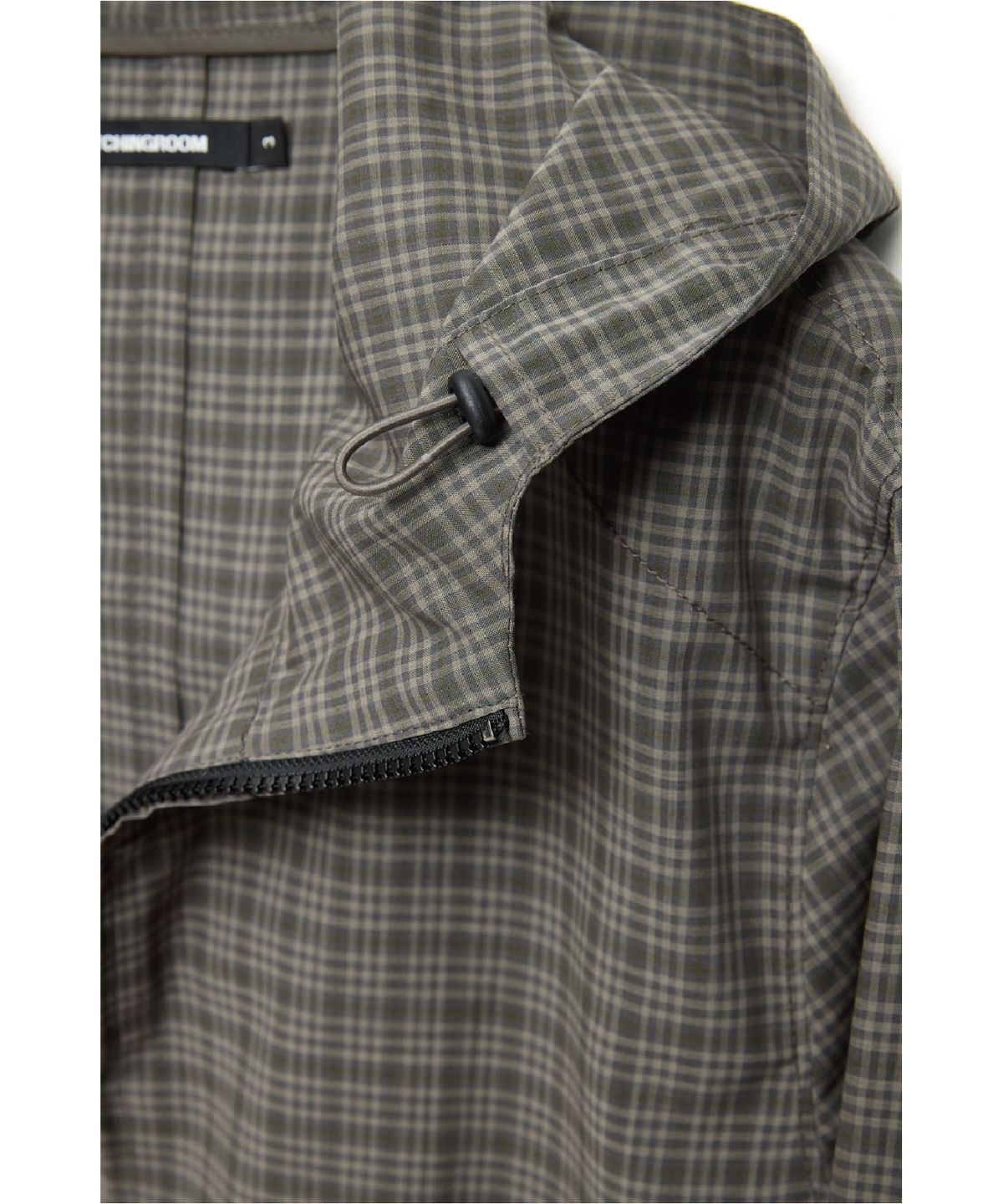 해칭룸(HATCHINGROOM) Vented WIndbreaker Wool Check Olive