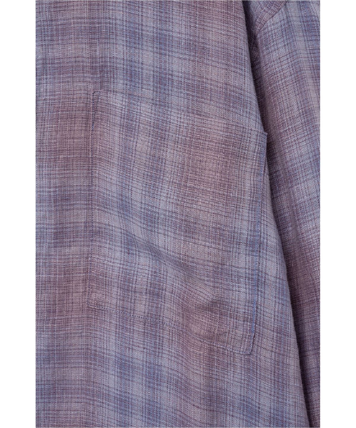 해칭룸(HATCHINGROOM) Museum Shirt Linen Check Purple
