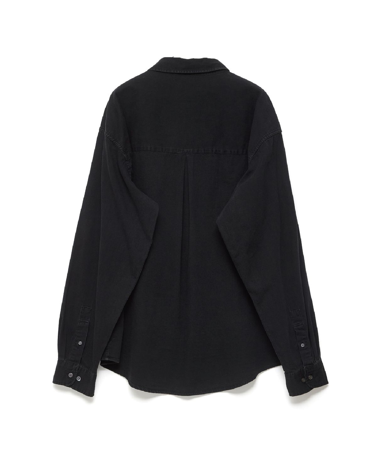 해칭룸(HATCHINGROOM) Over Denim Shirt Jet Black