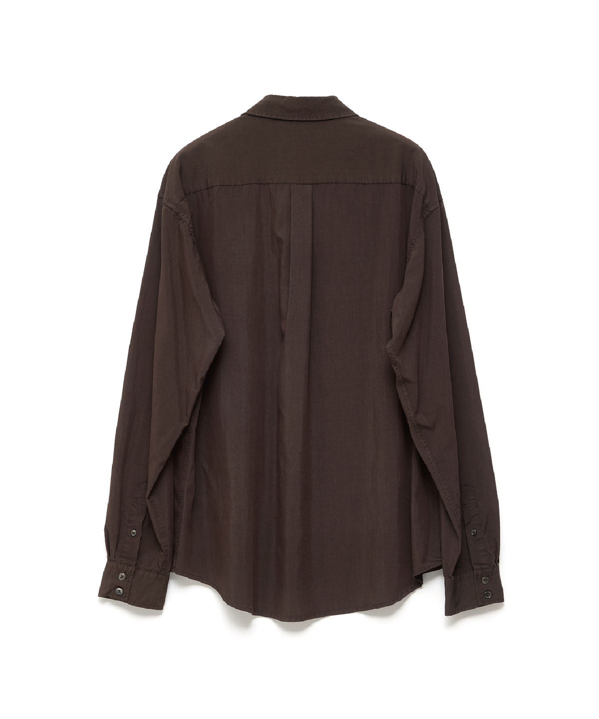 해칭룸(HATCHINGROOM) Rana Shirt Over Dyed Brown