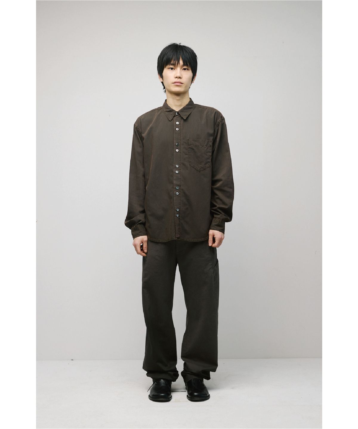 해칭룸(HATCHINGROOM) Rana Shirt Bleached Khaki