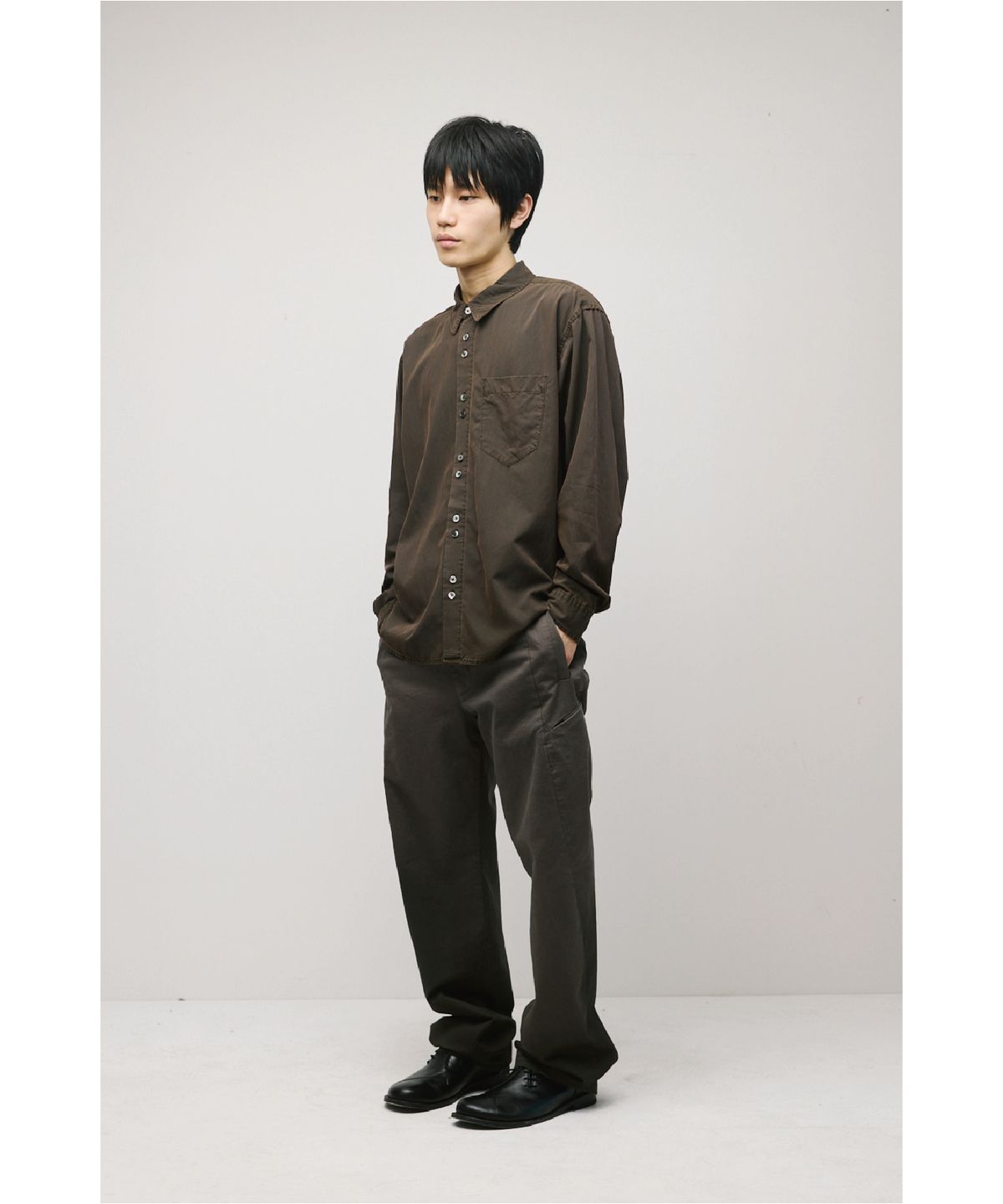 해칭룸(HATCHINGROOM) Rana Shirt Bleached Khaki
