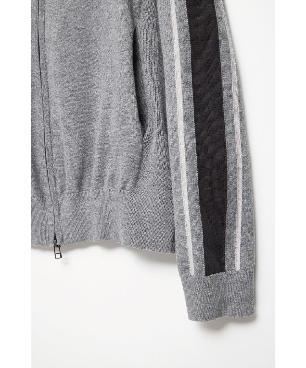 해칭룸(HATCHINGROOM) Track Zip Knit Cardigan Grey