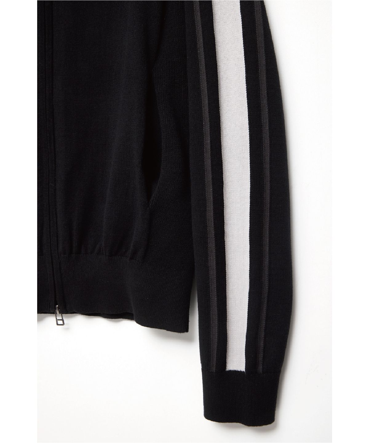 해칭룸(HATCHINGROOM) Track Zip Knit Cardigan Black
