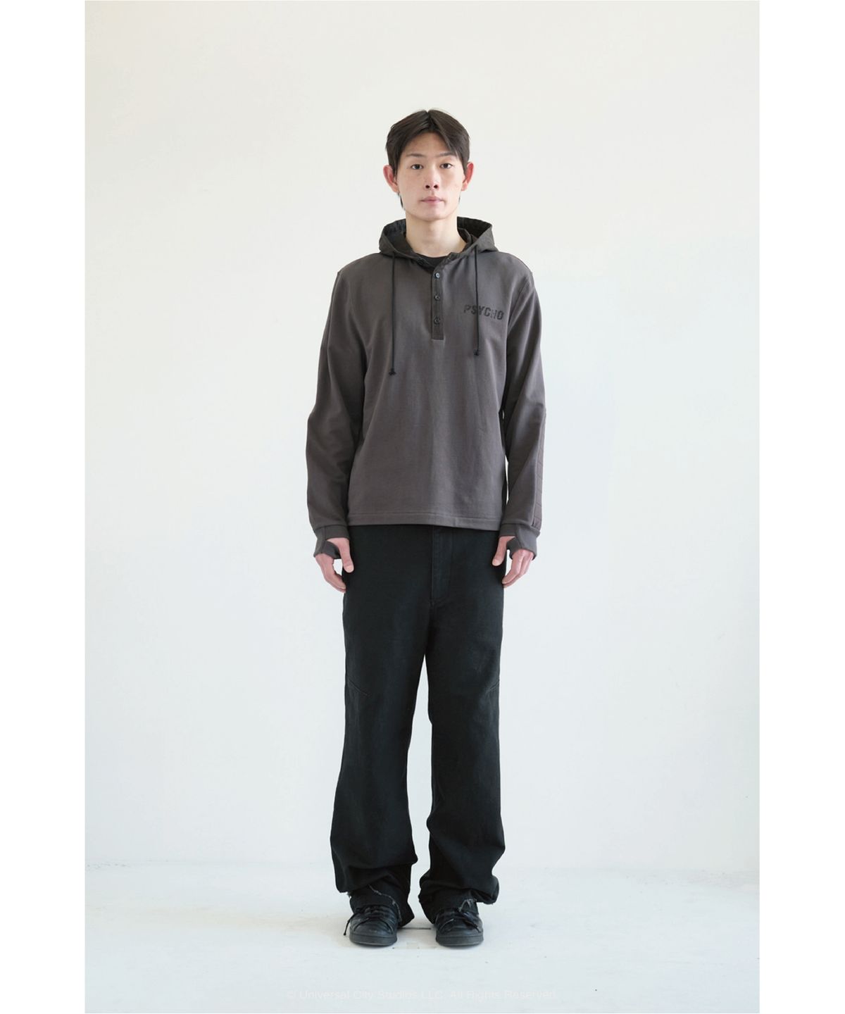 해칭룸(HATCHINGROOM) Psycho Hoodie Charcoal