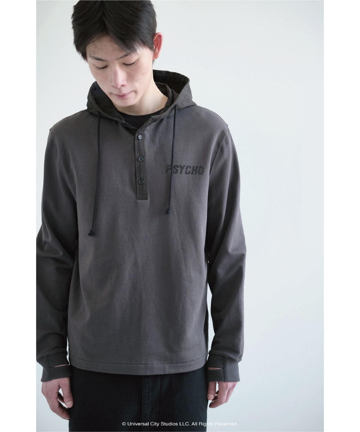 해칭룸(HATCHINGROOM) Psycho Hoodie Charcoal
