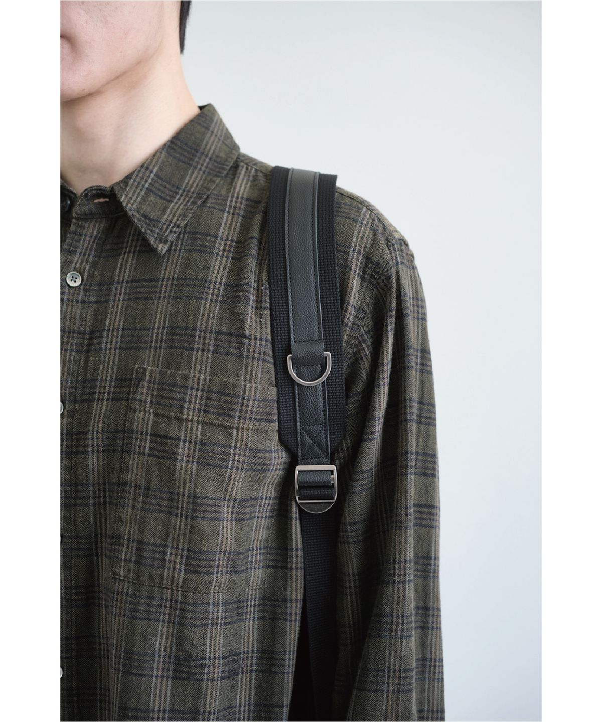 해칭룸(HATCHINGROOM) Leather Daypack Big Black