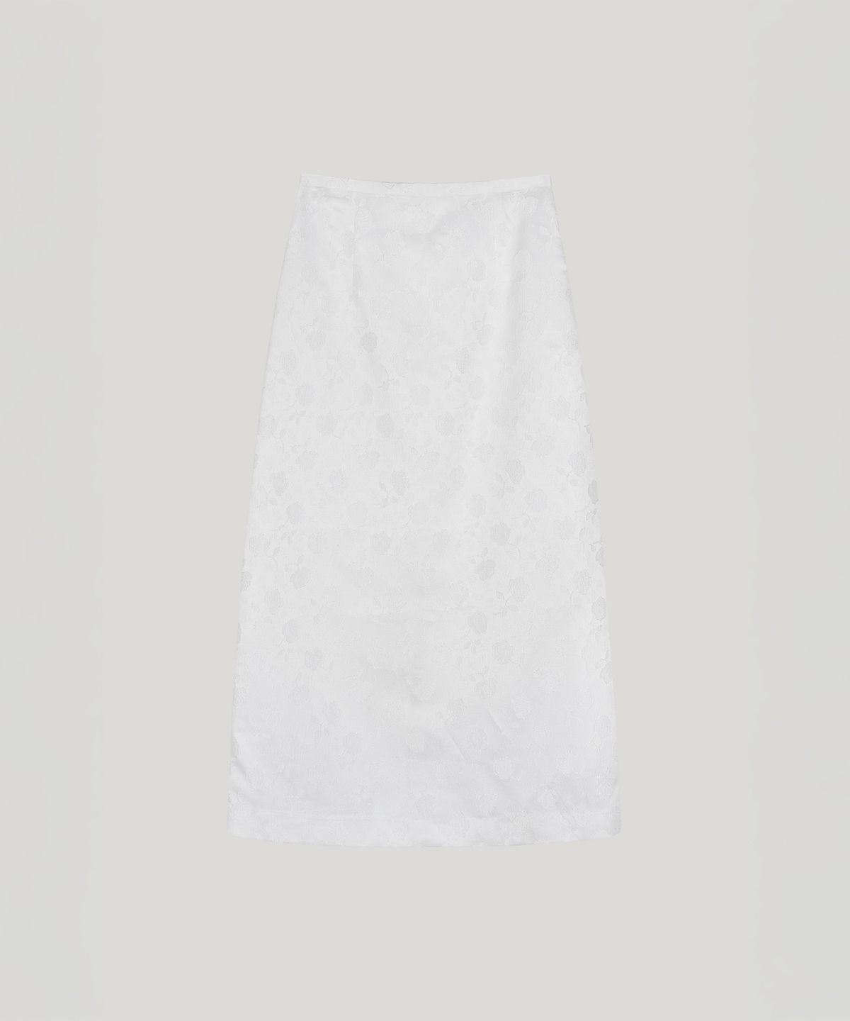 포에트서울(POETSEOUL) Rose Jacquard Skirt_white