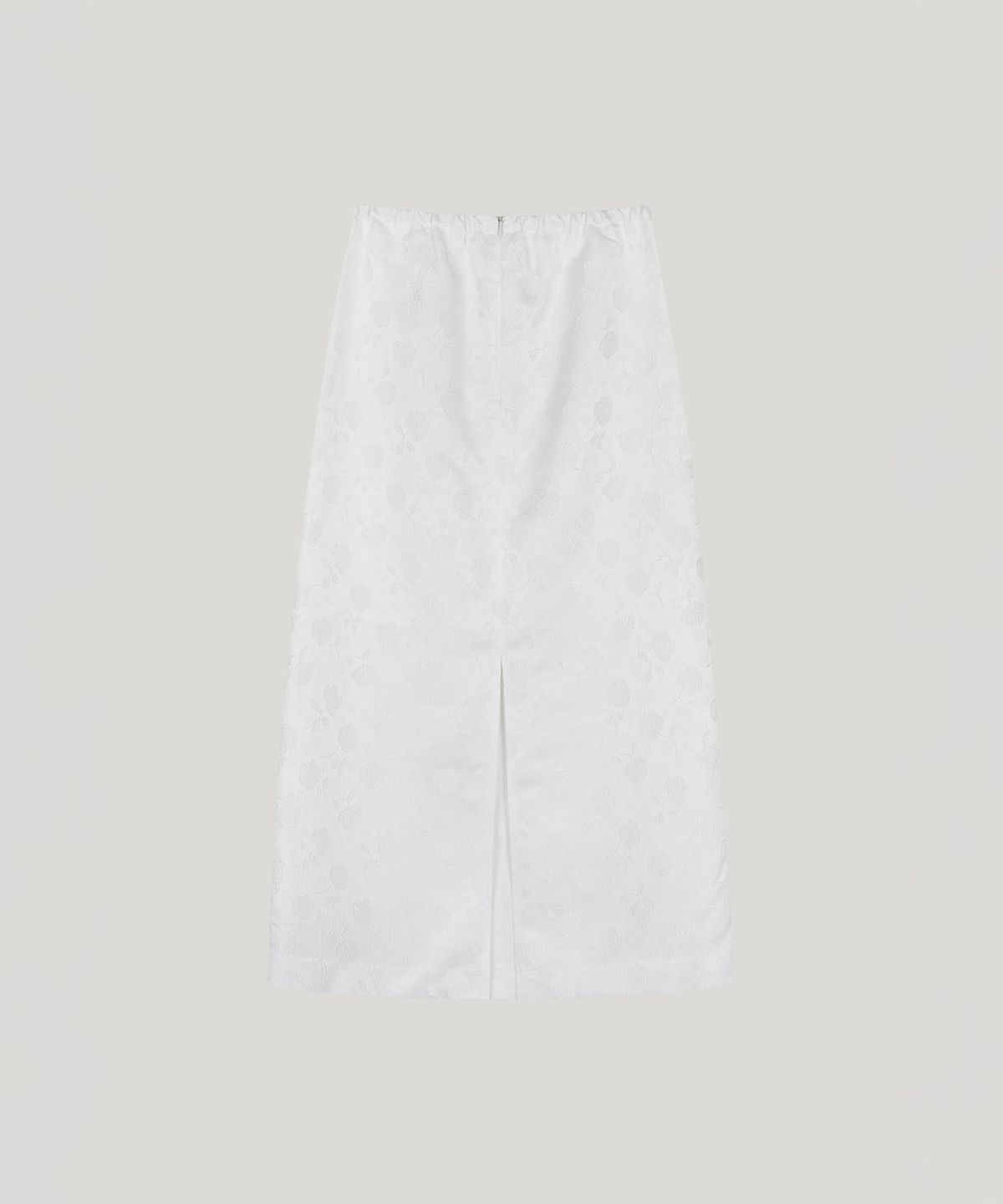 포에트서울(POETSEOUL) Rose Jacquard Skirt_white