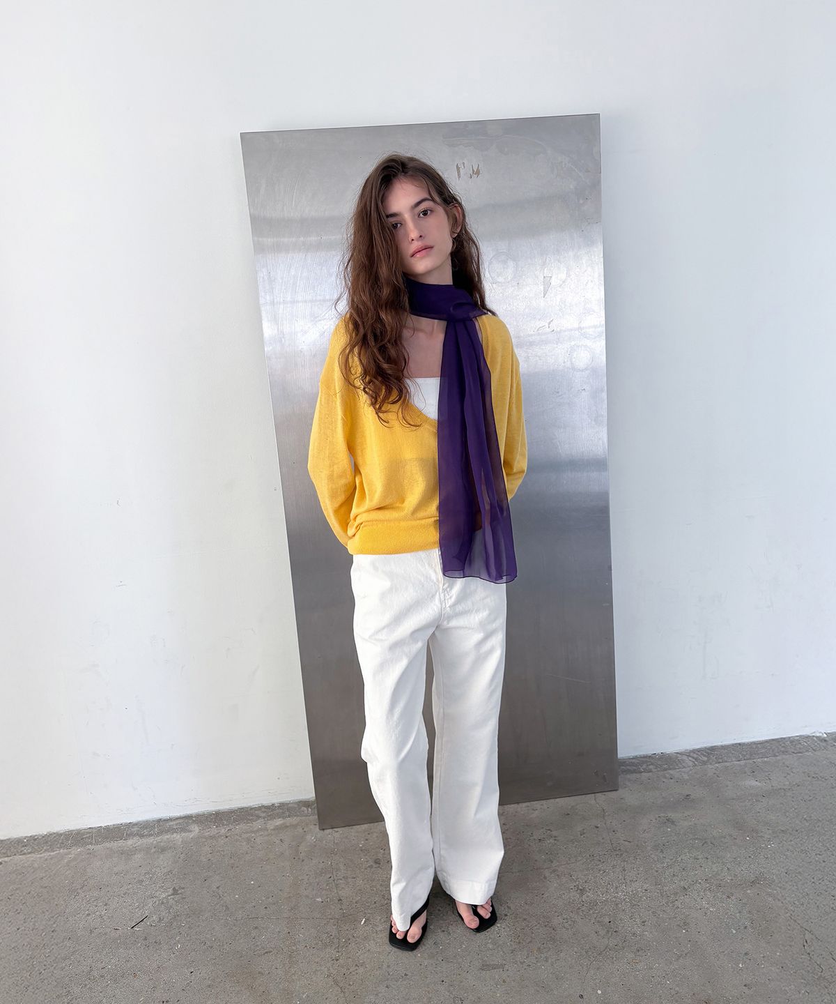 포에트서울(POETSEOUL) Deep V knit_yellow
