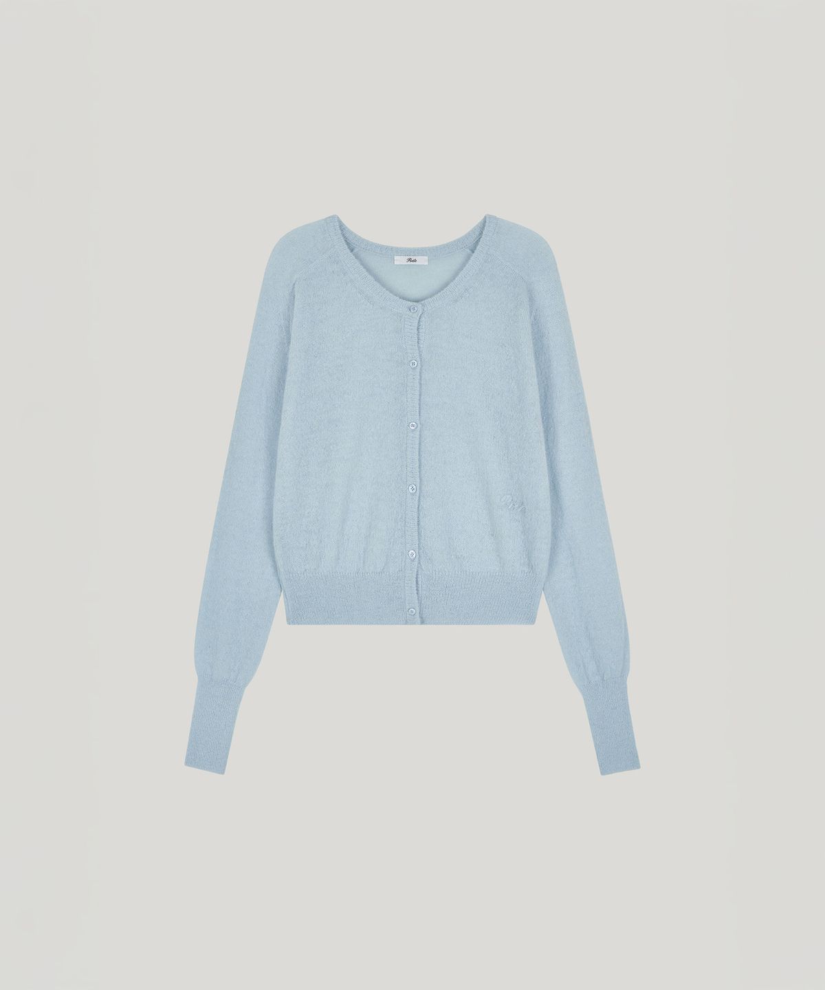 포에트서울(POETSEOUL) signature alpaca cardigan_ice blue
