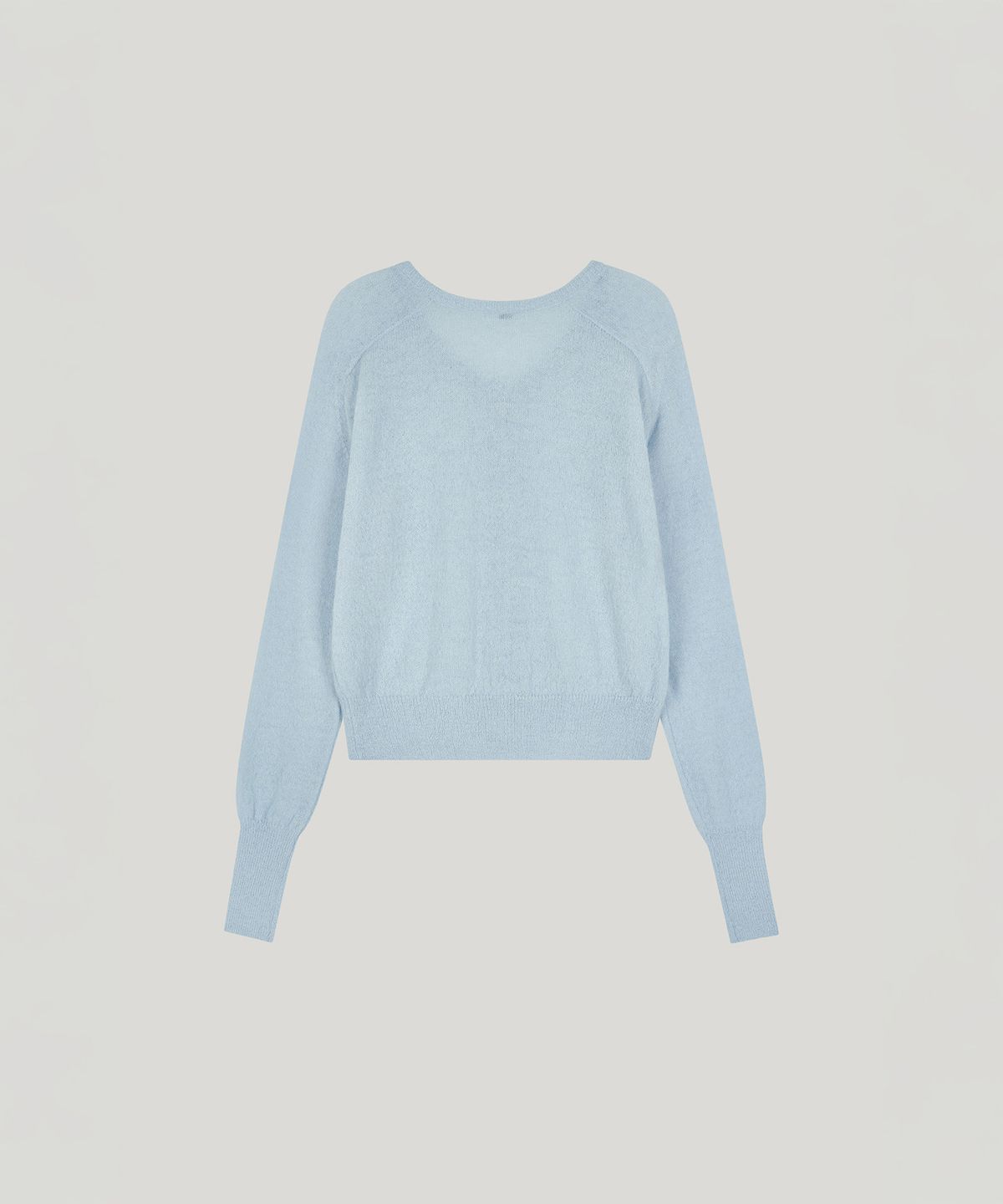 포에트서울(POETSEOUL) signature alpaca cardigan_ice blue
