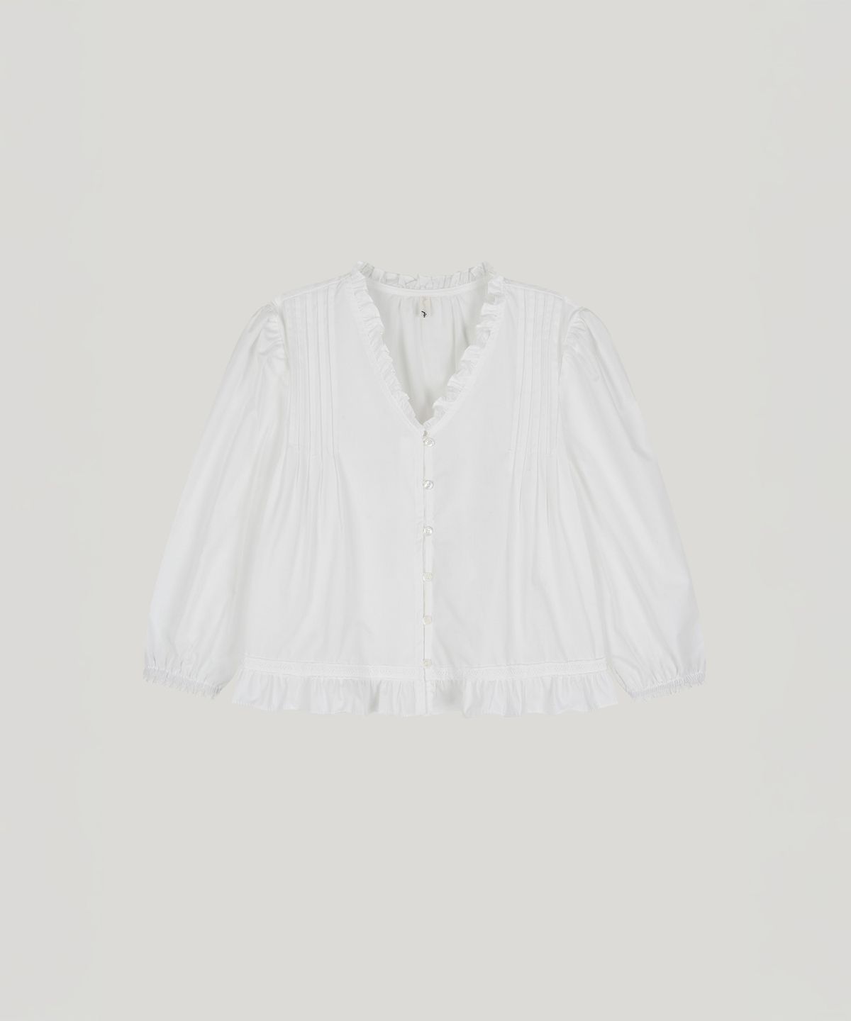 포에트서울(POETSEOUL) Bunny Frill Blouse_ivory