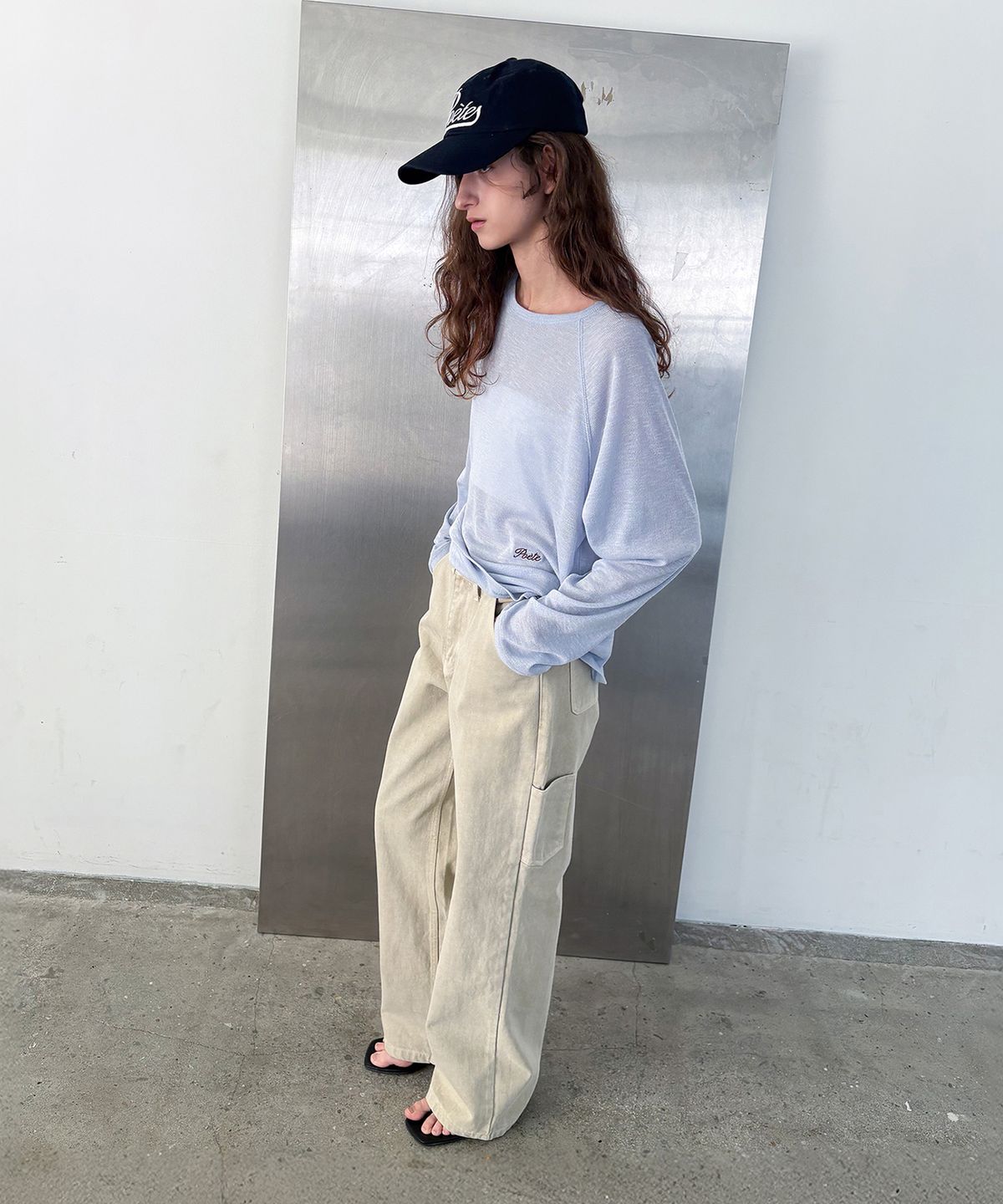 포에트서울(POETSEOUL) airy raglan t-shirt_ice blue