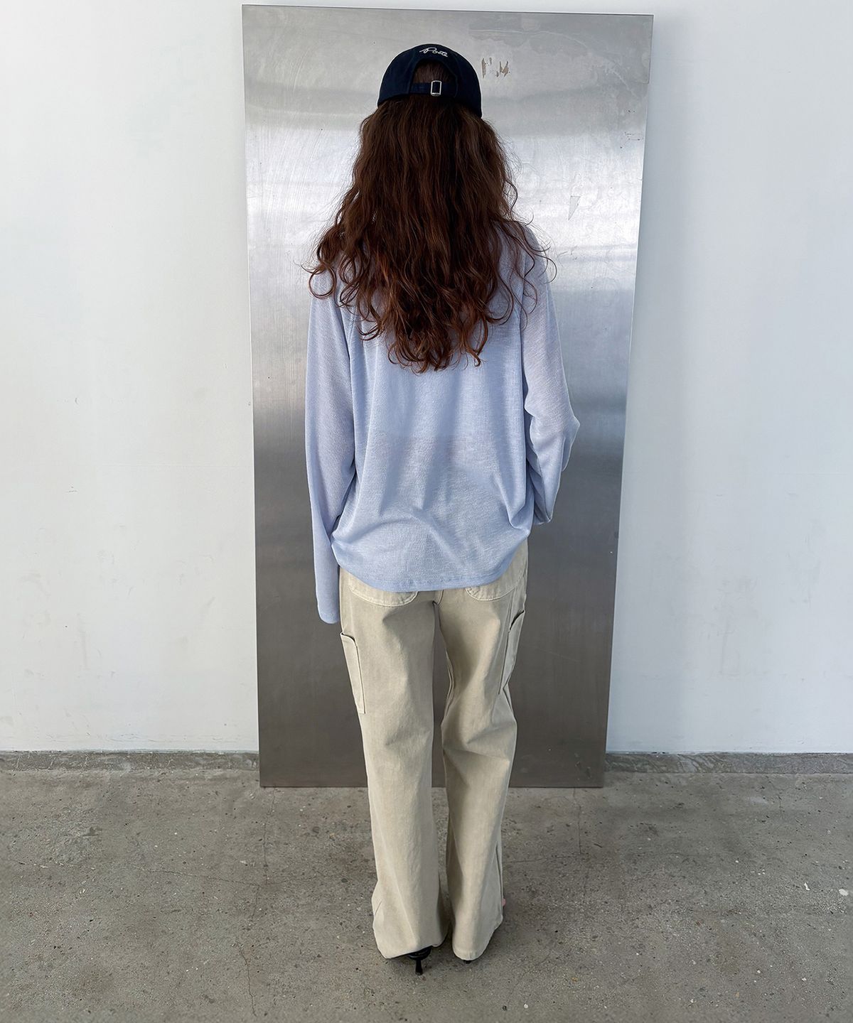 포에트서울(POETSEOUL) airy raglan t-shirt_ice blue