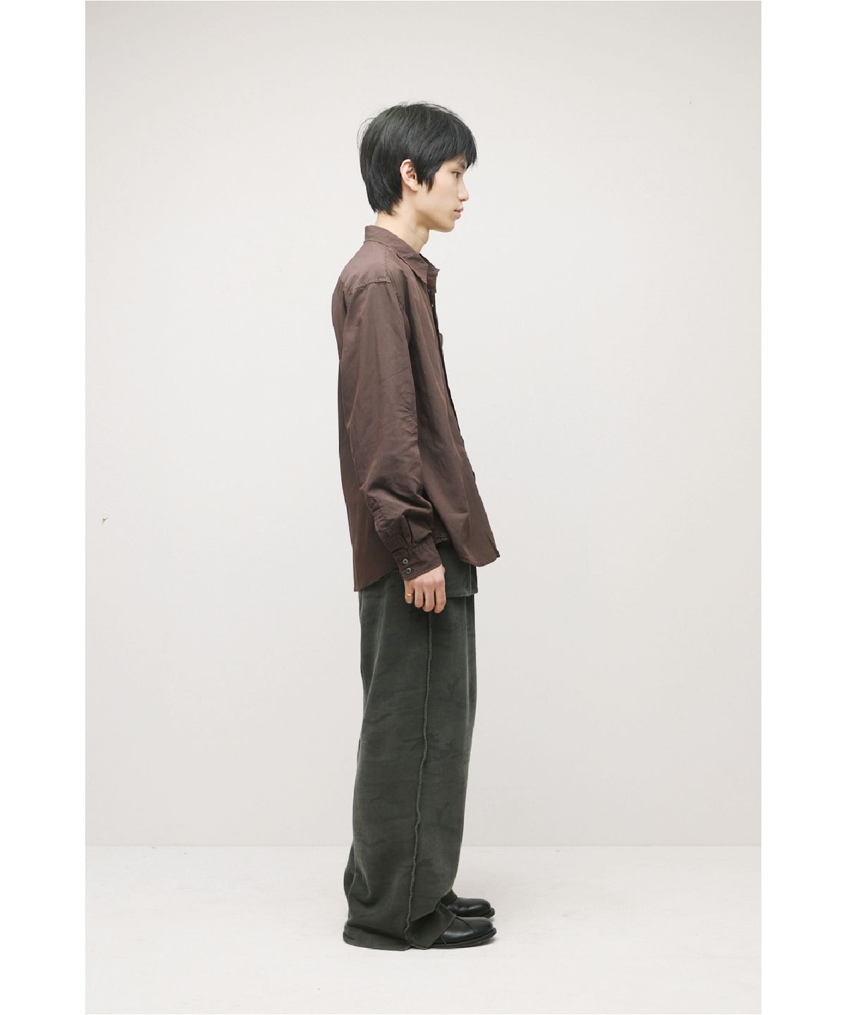 해칭룸(HATCHINGROOM) Reverse Sweat Pants Camo Dark Khaki