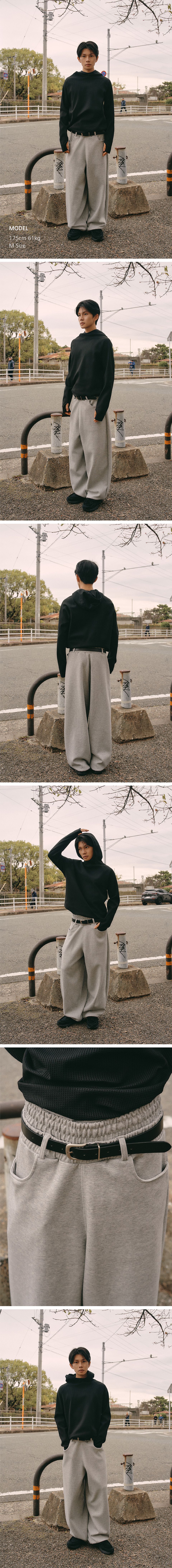 MUSINSA | XERO Docking Sweat Pants [Melange Gray]