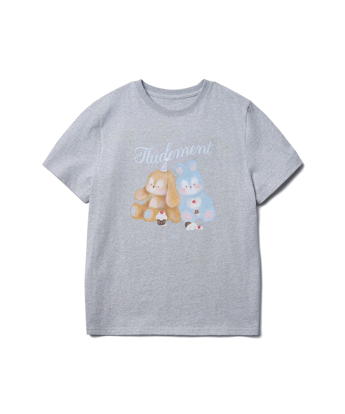 튜드먼트(TTUDEMENT) TTUDDI FRIENDS T-SHIRT_MELANGE GREY
