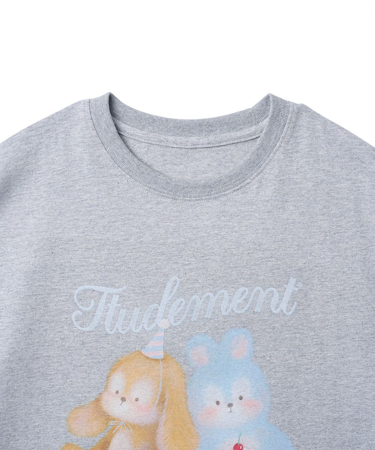 튜드먼트(TTUDEMENT) TTUDDI FRIENDS T-SHIRT_MELANGE GREY