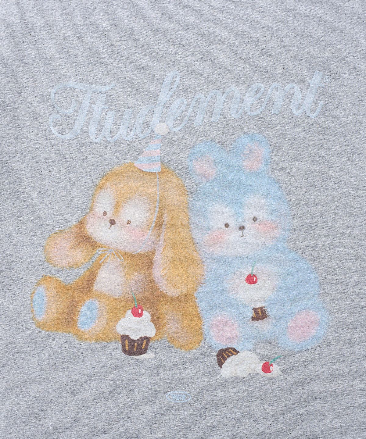 튜드먼트(TTUDEMENT) TTUDDI FRIENDS T-SHIRT_MELANGE GREY