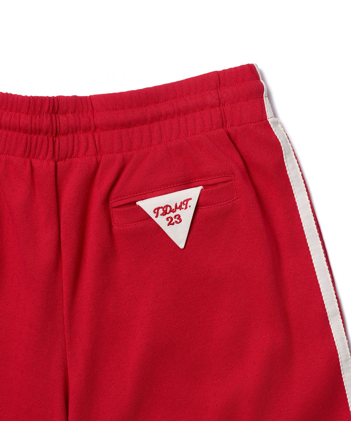 튜드먼트(TTUDEMENT) 50s EMBROIDERED TRACK SHORTS_RED