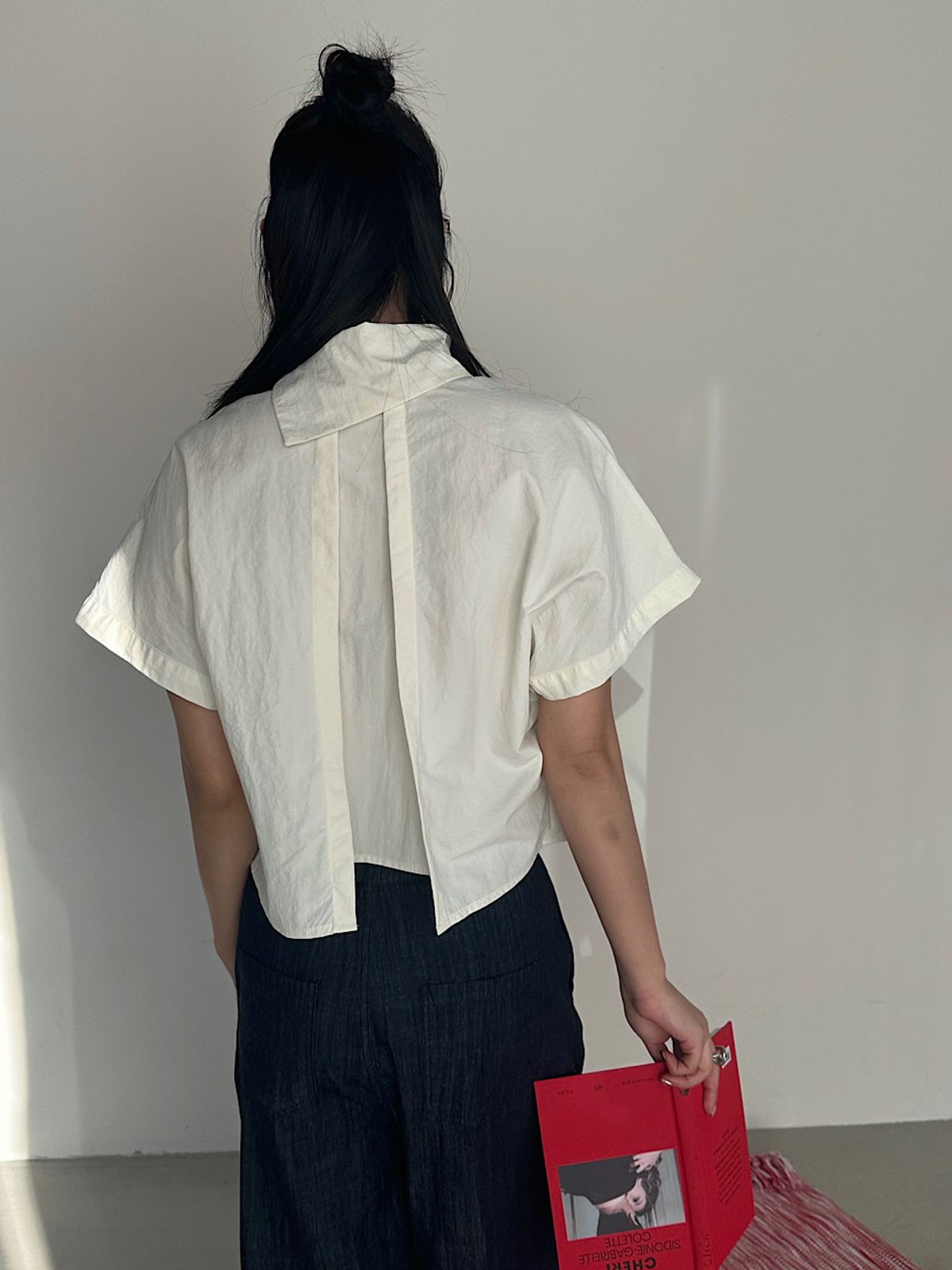 아포엠(APOEM) Arc Nylon Blouse (3C)
