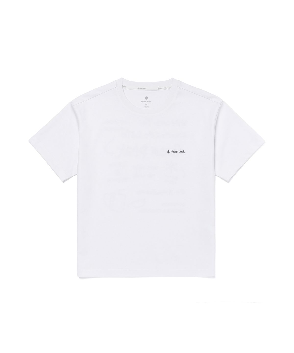 스노우피크 어패럴 키즈(SNOWPEAK APPAREL KIDS) 키즈 에어로쿨 두들 그래픽 반팔 티셔츠 (S26MKFTS86) White