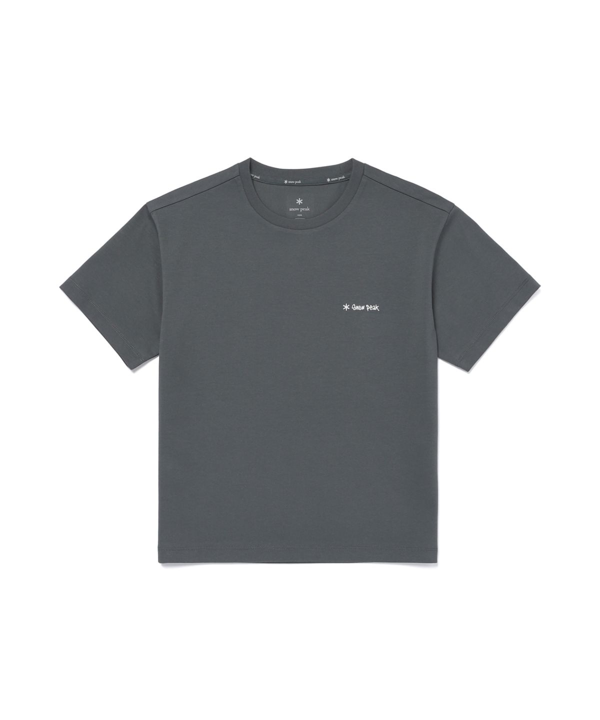 스노우피크 어패럴 키즈(SNOWPEAK APPAREL KIDS) 키즈 에어로쿨 두들 그래픽 반팔 티셔츠 (S26MKFTS86) Urban Green