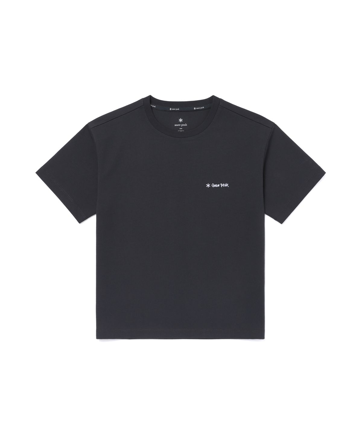 스노우피크 어패럴 키즈(SNOWPEAK APPAREL KIDS) 키즈 에어로쿨 두들 그래픽 반팔 티셔츠 (S26MKFTS86) Dark Navy