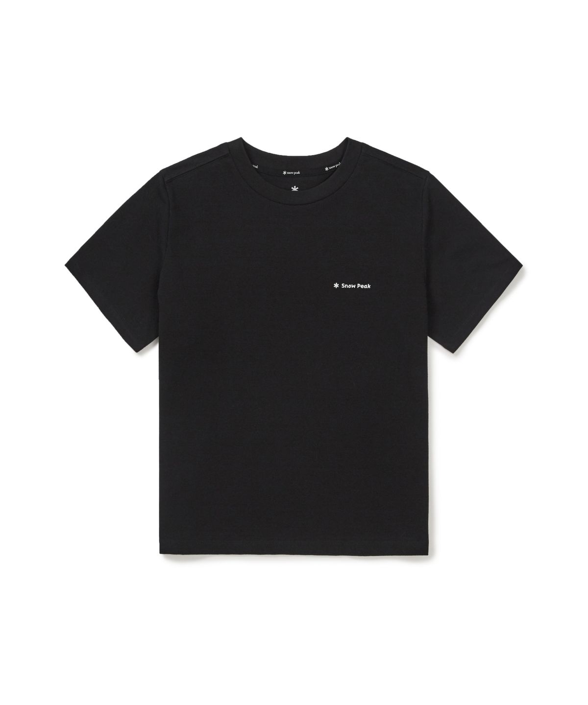 스노우피크 어패럴(SNOWPEAK APPAREL) 소로나 여성 세미크롭 반팔 티셔츠 (S26MWFTS05) Black
