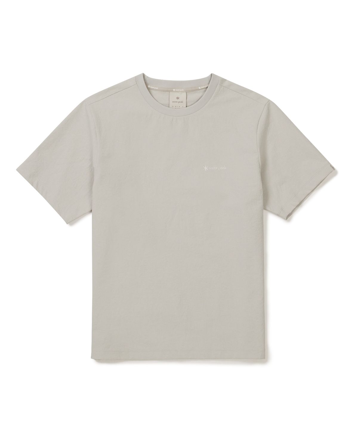 스노우피크 어패럴(SNOWPEAK APPAREL) 클래식 우븐 여성 반팔 티셔츠 (S26MWTTS17) Sand Beige